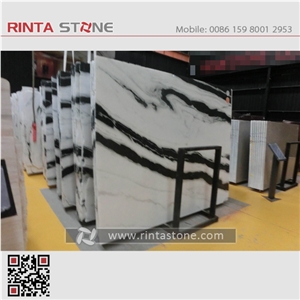 White Panda Marble China with Black Vein Landscape Paintings Sonal Asia Equator Milk Zebra Marmara Slabs Green Tiles Xiongmao