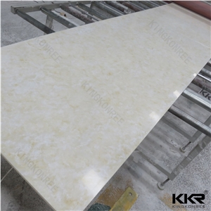 Kkr Factory Home Indoor Wall Decoration Artificial Marble Engineered Faux Stone Panels Indoor House Decorative Corian Solid Surface Sheets
