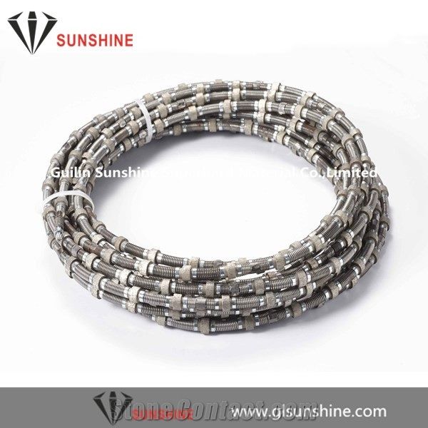 Marble Cutting Wires 11.0mm 11.5mm Used in Quarrying Wire Saw Machine in Quarries,Diamond Tools