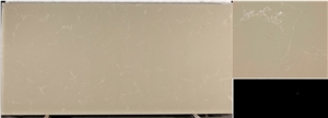Crema Marfil Marble Look Quartz Stone Tiles,Slabs,Engineered Stone Solid Surface Quartz Sheet Stone Walling Panel