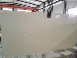 Engineered/Artificial Quartz Stone Sunny Marble Look Solid Surface Polished Slab