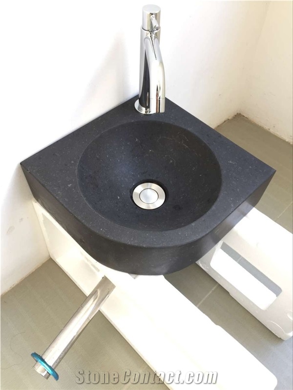 China Black Basalt Sink,Hand Wash Sink,Netherlands Style Bathroom Wash Basins,Round Sinks,China Cheap Black Basalt,Black Natural Stone Wash Bowls
