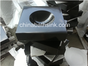 Shanxi Black Granite Sink, Granite Basin, Stone Vessel Sink,Bathroom Sink