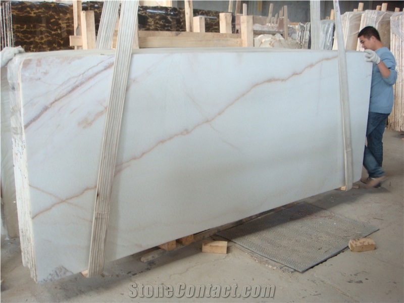 White Onyx Jade Slabs Polished Surface