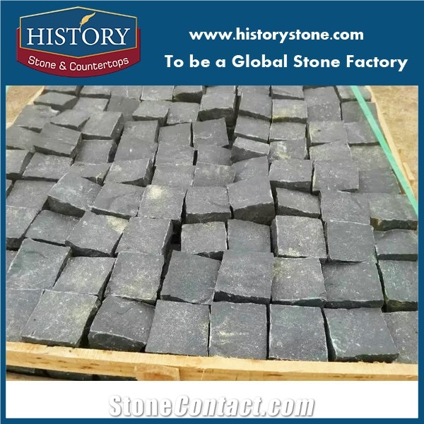 Black Granite Stone Paving Asphalt Paver Price Round Paver Stone Patio Walkway Driving Terrace Pavers/Floor Paving