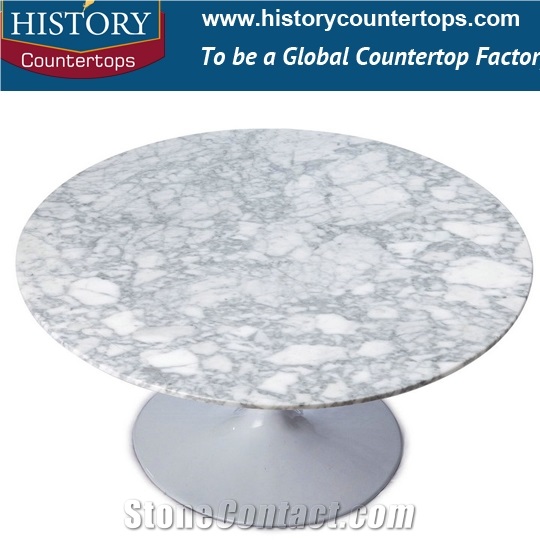 China Arabescato White Marble for Home Decoration , Hot Selling Natural Stone for Desk