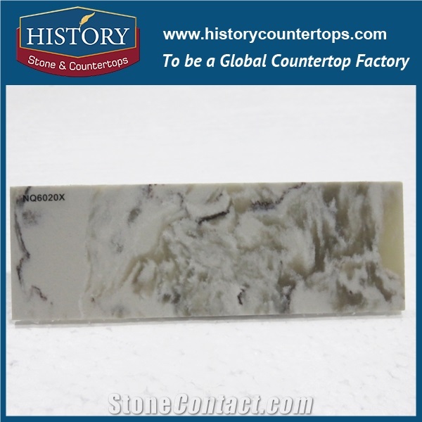 Great White Quartz Tile Cut Size ,White Color Artificial Stone Granite Quartz Slabs