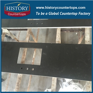 Historystone Grey Quartz Bathroom Countertops, Custom Vanity Tops, Qaurtz Stone Vanity Tops, Solid Surface