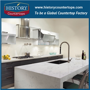 Marmot White Quartz Stone Countertops,Polishing Engineered Stone Kitchen Countertops,Kithcen Island Tops,Kitchen Worktops,Custom Countertops