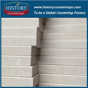 Own Quarry China History Quartz Stone Countertops,Engineered Stone Bathroom Countertops,Custom Vanity Countertops,Grey Color Quartz Countertops
