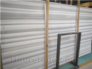 Goflan Silver,White/Grey Wood Grains Granite Slabs with Polished Finish
