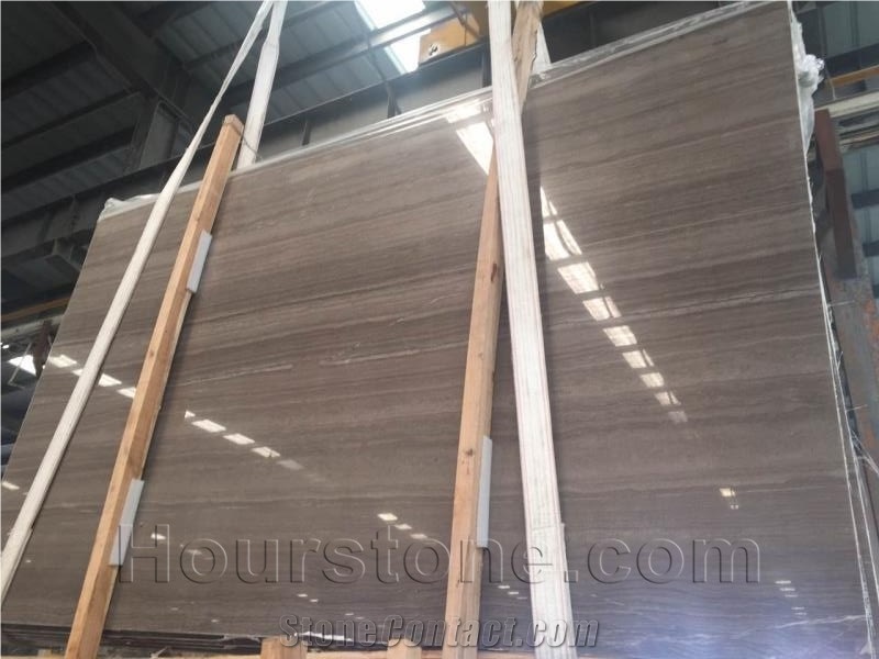 Natural Brown Marble,Straight Veins Stone,Obama Wooden Marble
