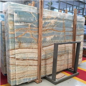 Blue Onyx Slab for Wall&Floor Covering