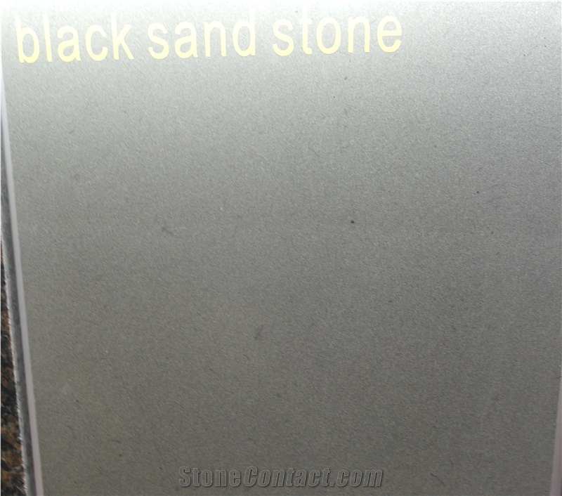 China Black Sandstone Wall/Floor Construction Tiles&Slabs