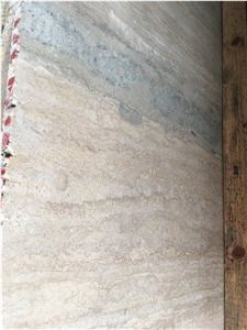 Ocean Blue Silver Travertine, Vein Cut Walling&Flooring Tiles&Slabs