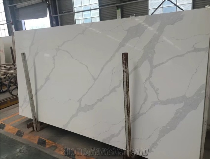 High Quality Crystal White Artificial Quartz Stone Slabs