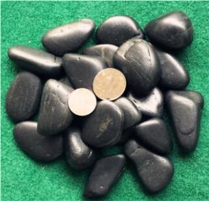 High Quality River Stone Black Polished Pebbles Stone