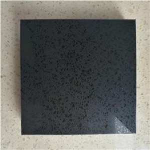 Sparkle Black Quartz Stone Slabs for Countertops