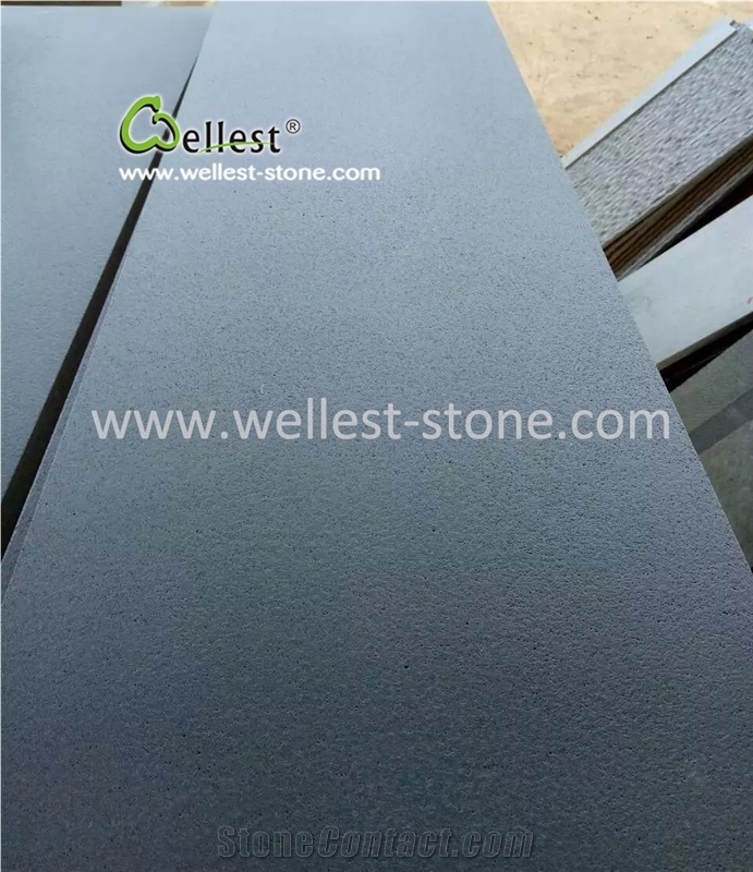 B403 Black Basalt Honed Tile for Wall Floor Covering Cladding Siding