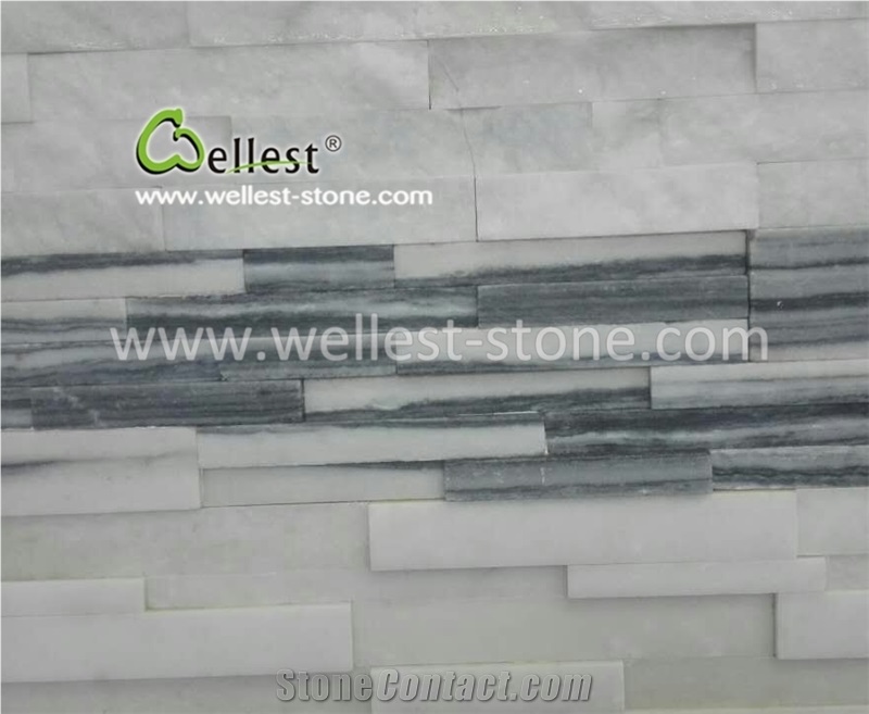 Elegant Light Grey Quartzite Culture Ledge Stone for Indoor Wall