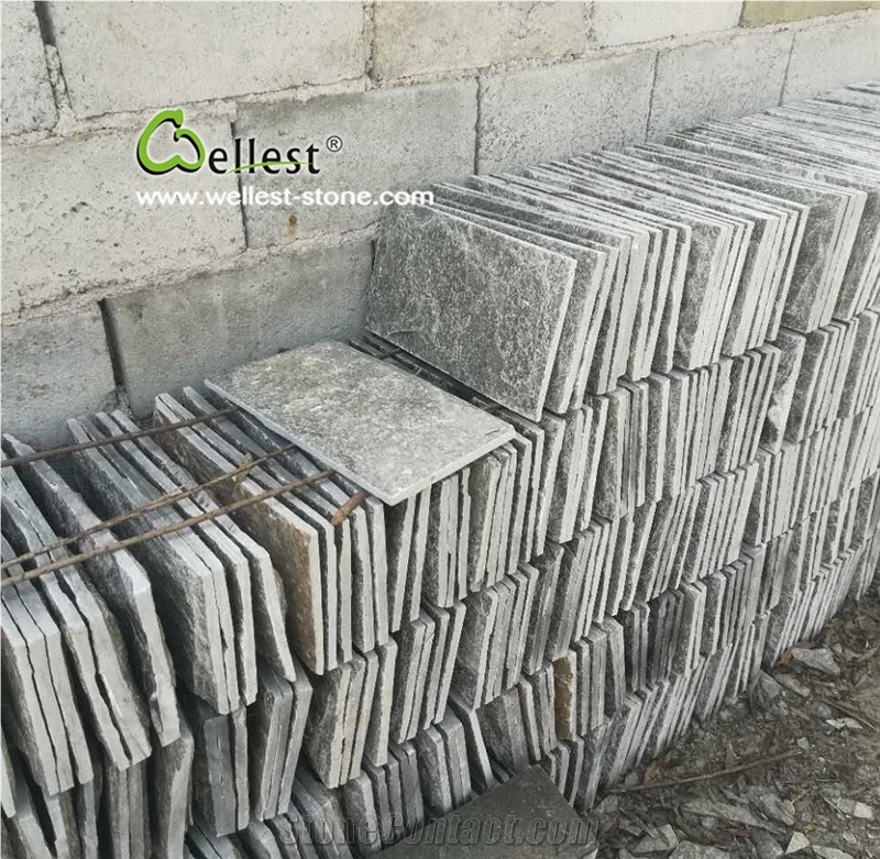 Garden Stone Green Quartzite Mushroom for Wall Cladding and Covering