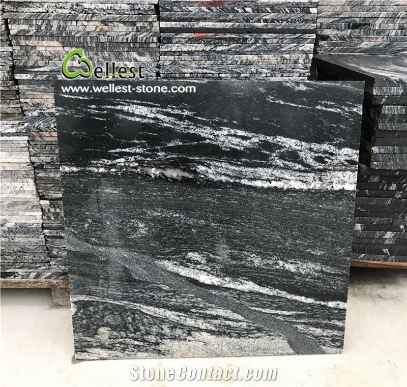 High-End G263 Snow Grey/Black Granite Tile for Wall/Floor Cladding
