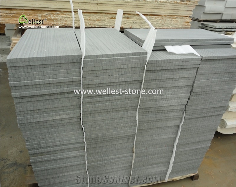 Hot-Selling Grey Wood Grain Sandstone Tile for Wall Floor Covering