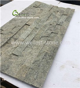 Natural Green Quartzite Ledge Stone for Wall Covering Siding