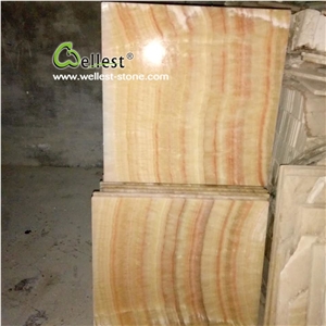 Yellow Beige Rosin Onyx Tile for Wall Floor Covering Cladding Siding