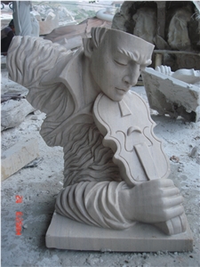 White Marble Abstract Statue Bust Sculpture for Interior Decoration