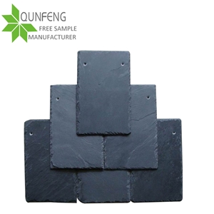 Drill Two Holes Processing Assurance Natural Slate Roofing Tiles