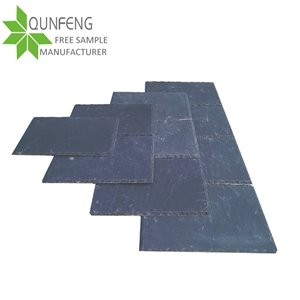 Pre-Drilled Holes,Honed Surface,China Natural Black Slate Roof Tile