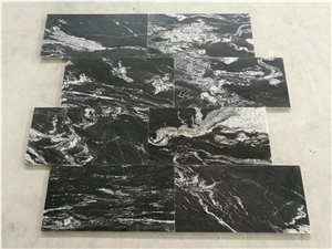 Black Cosmic Granite Flooring Tile Floor Tile on Sales Promotion Price
