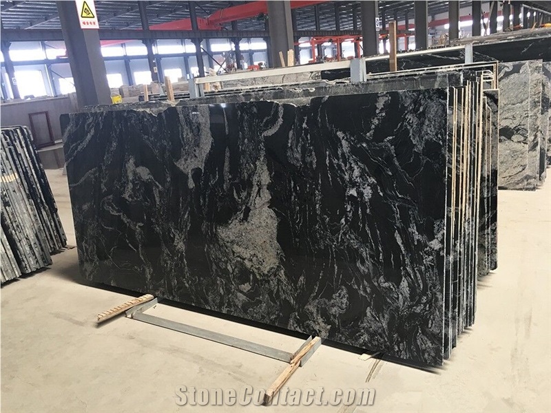 Black Cosmic Granite Flooring Tile Floor Tile on Sales Promotion Price