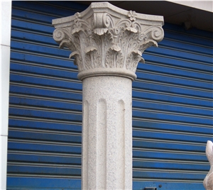 Hollow /Solid Marble Pillar Ionic Order Column Fluted Roman Column