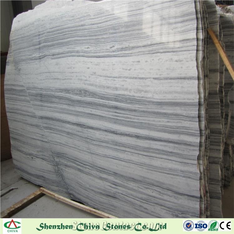 Natural Stone Cloudy Grey White Marble Slabs/Tiles/Flooring