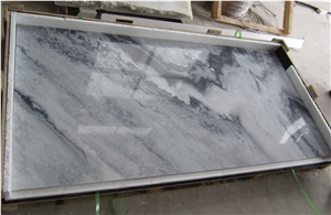 Natural Stone Cloudy Grey White Marble Slabs/Tiles/Flooring