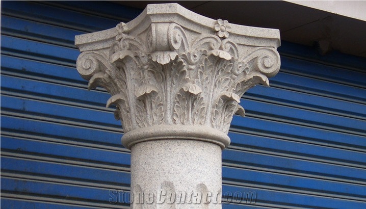 Solid Marble Column Corinthian Capitals Column Decoration Roman Column