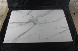 Statuario Marble Tiles White Marble Slabs with Grey Veins White Marble