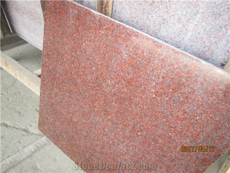 Indian Ruby Red /Rosso Rubino/ Rosso New Rubin Granite Slab & Tiles