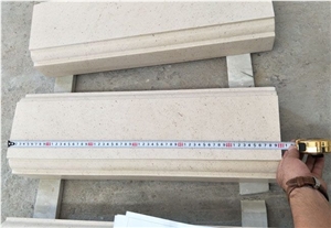 Beige Limestone Handrail/Railings, Beige Limestone Balustrade