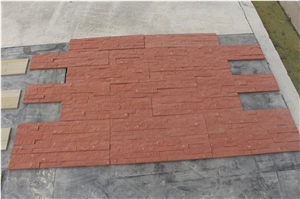Red Sandstone Wall Cladding Culture Stone Veneer