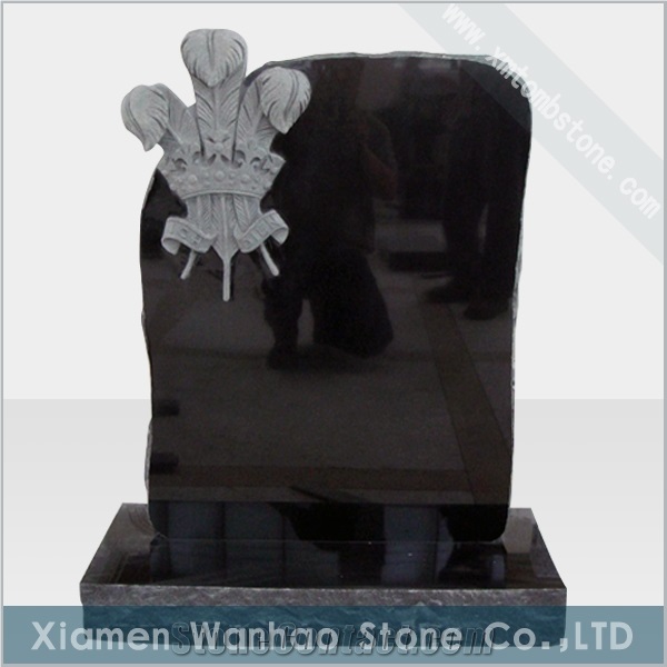 China Black Granite Tombstone,Engraved Monument,Custom Headstones