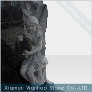 China Black Granite Tombstone & Monument Engraved Memorial
