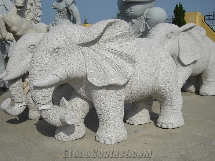 China Factory Granite Animal Sculptures Garden Stone Carvings