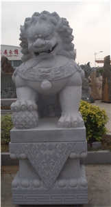 China Factory Granite Lion Sculptures Garden Stone Carvings