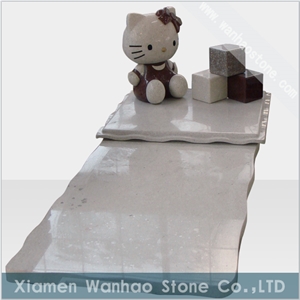 China Granite Children Memorial Tombstone & Moument with Sculptures