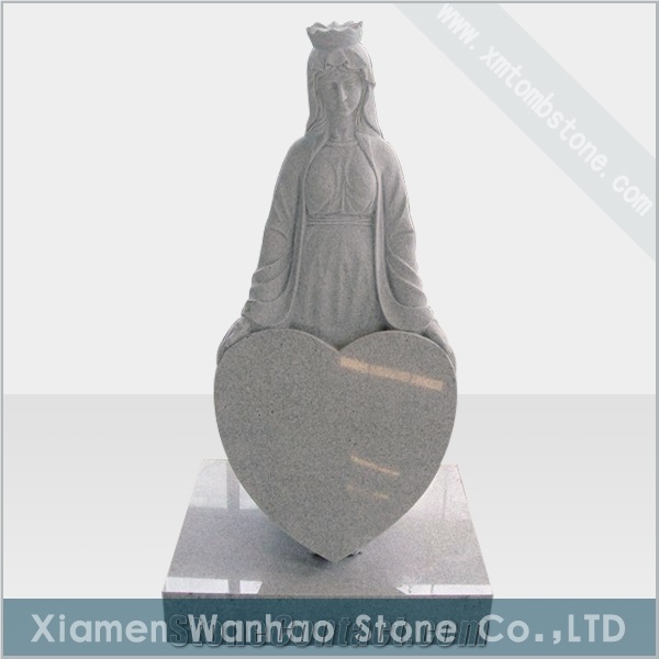 China Granite Tombstone,Angel Monument Engraved Memorial