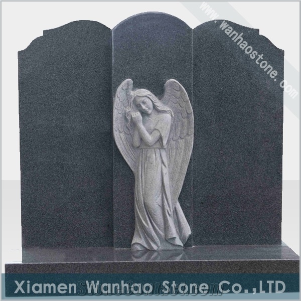 China Granite Tombstone,Angel Monument Engraved Memorials