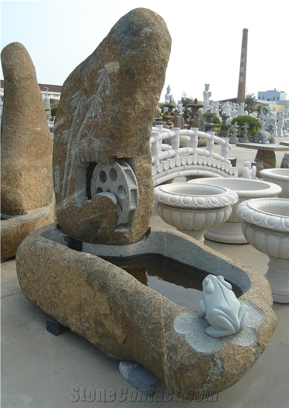 China River Stone Fountains Garden Sculptures Stone Carvings